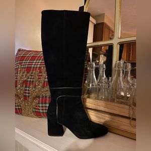 Donald Pliner Suede Black Boot